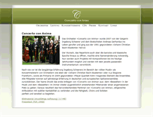 Tablet Screenshot of concertoconanima.de